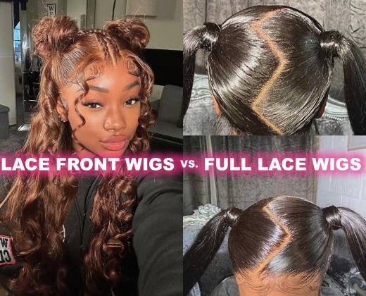 lace front wigs vs. full lace wigs