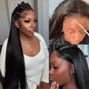 USA Shipping | 250% Density 13X6 HD Lace Front Wigs Silk Straight