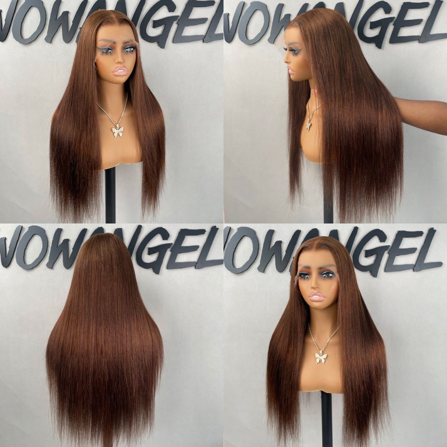 UK Shipping | Chestnut Brown Skinlike Real HD Lace 13X6 HD Lace Front Wigs
