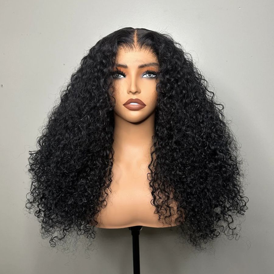 WOWANGEL 13X6 Skinlike Real HD Lace Front Wig Deep Curly Glueless Wig