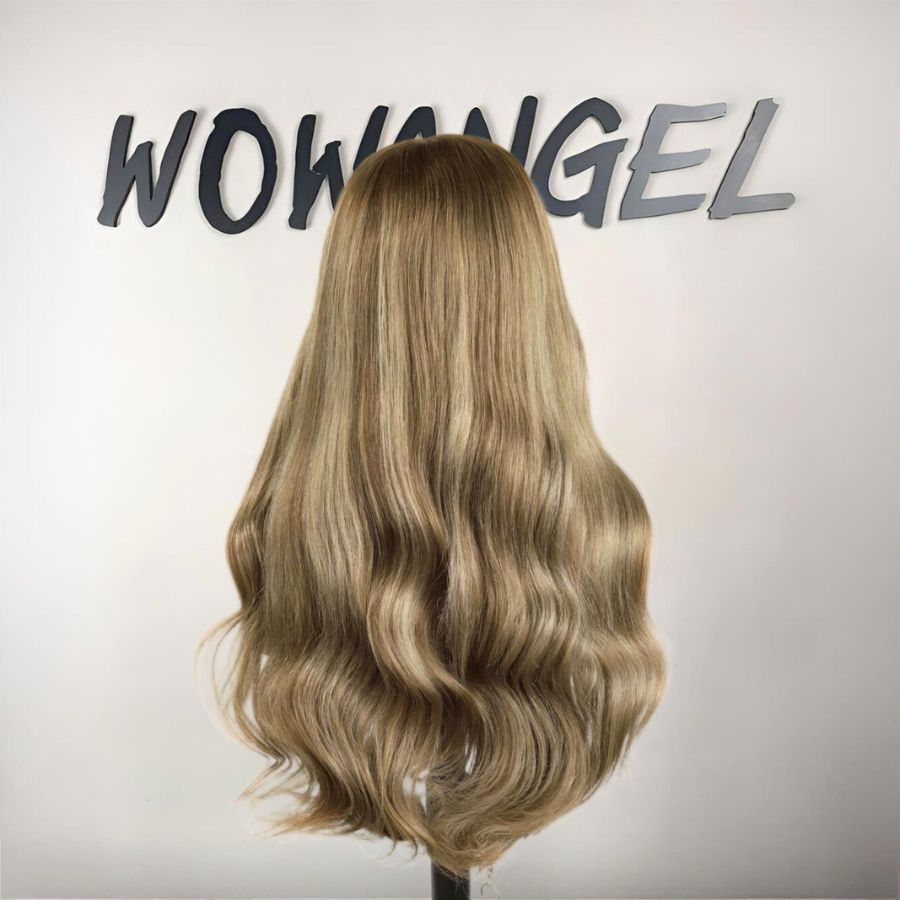 WOWANGEL Balayage Highlight Premium Raw Hair 13X6 HD Lace Full Frontal Wig