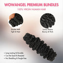 Offre spéciale WOWANGEL : Extensions noires de jais, ondulées, 100 % cheveux humains