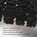 Offre spéciale WOWANGEL : Extensions noires de jais, ondulées, 100 % cheveux humains