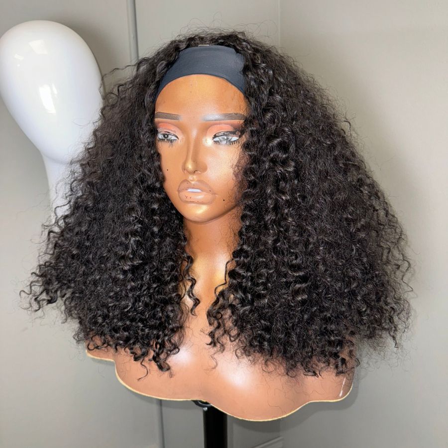 WOWANGEL Wear Go Half Wig Burmese Curly Wigs Beginner Friendly