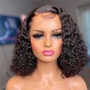 Clearance Deal | WOWANGEL Curly Bob 13X6 Skinlike Real HD Lace Front Wig