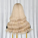 BIANCA 60# Blonde Highlight Luxury Raw Hair 9X5 Lace Front Wigs Straight - wowangel