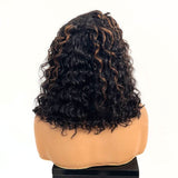 FLASH SALE | 12 Inches Curly BOB 5X5 Wear&Go Skinlike Lace Wig Highlight - wowangel