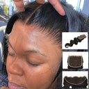 HD Lace Frontal Only, Premium Raw Hair 13x6 13x4 5x5 2x6 Straight Lace Closure Pieces - wowangel