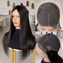 ONYX Natural Black Luxury Raw Hair 9X5 Lace Front Wigs Straight - wowangel