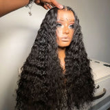 UK Shipping |13X6 Skinlike Real HD Lace Full Frontal Wig Loose Deep Wave - wowangel