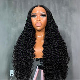 UK Shipping | 250% Density Burmese Curl 13x6 Skinlike Real HD Lace Front Wig - wowangel