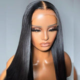 UK Shipping | 6x6 Skinlike Real HD Lace Closure Wig Silk Straight 250% Density - wowangel