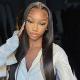 UK Shipping | 7x7 Straight Skinlike Real HD Lace Closure Wig 250% Density - wowangel