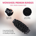 UK Shipping | Burmese Curly Hair Bundles with Spiral Ends 100% Human Hair Weaves - wowangel