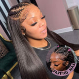 UK Shipping | Skinlike Real HD Lace 13X6 Full Frontal Wig Silk Straight - wowangel