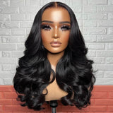 Upgrade 13X6 Full Frontal Skinlike Real HD Lace Wig Body Wave Pre Plucked Hairline - wowangel