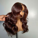 Upgrade Pre Everything Dark Reddish Brown 13X6 Lace Front Wigs Pre Max Wig - wowangel