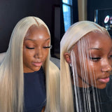 USA Shipping | 613 Blonde 13x4 HD Lace Full Frontal Wigs 180% Density - wowangel