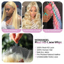 USA Shipping | 613 Blonde Wig Skinlike Real HD Lace 13x6 Full Frontal Wigs 250% Density - wowangel