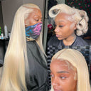 USA Shipping | 613 Blonde Wig Skinlike Real HD Lace 13x6 Full Frontal Wigs 250% Density - wowangel