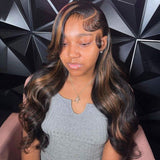 USA Shipping | Highlight 5X5 HD Lace Closure Wig Body Wave Wear & Go Wig 250% Density - wowangel