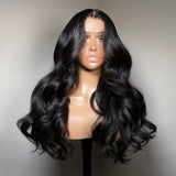 USA Shipping | Premium Raw Hair 13X6 HD Lace Full Frontal Wigs Body Wave 180% Density - wowangel