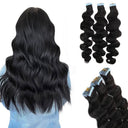 USA Shipping | Tape in Hair Extensions Straight/ Body Wave Human Hair 40pcs 100g - wowangel