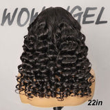 WOWANGEL 13X6 Skinlike Real HD Lace Front Wig Loose Curl Glueless Wig - wowangel
