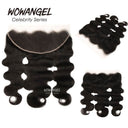 WOWANGEL 13x6 Skinlike Real HD Lace Frontal with 3 Bundles Body Wave - wowangel