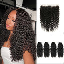 WOWANGEL 13x6 Skinlike Real HD Lace Frontal with 4 Bundles Burmese Curl - wowangel