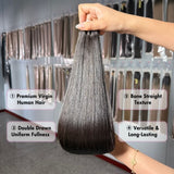 WOWANGEL 16A Super Double Drawn Bone Straight Bundles Deal 100% Human Hair Weaves - wowangel