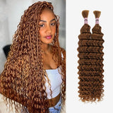 WOWANGEL 30 Color Human Braiding Hair For Boho Braids Deep Wave 100g - wowangel