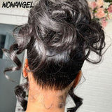 WOWANGEL 360 Invisible Strap HD Lace Wig Body Wave Pre Plucked Clean Hairline - wowangel