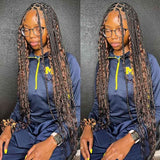 WOWANGEL 4 Brown Bulk Human Hair for Braiding Deep Wave 100g - wowangel