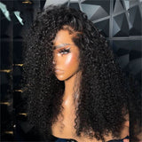 WOWANGEL 4C Textured Edges 13X6 Skinlike Real HD Lace Front Wig Kinky Curly - wowangel