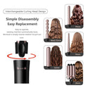 WOWANGEL 5 in 1 Curling Iron, Curling Wand Set - wowangel