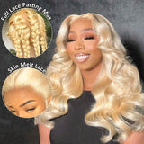 WOWANGEL 613 Blonde Full Lace Wig Transparent Lace Body Wave - wowangel