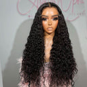 WOWANGEL 6x6 Skinlike Real HD Lace Closure Wig Water Wave Glueless Wig - wowangel