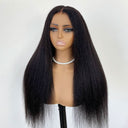 WOWANGEL 7X6 Drawstring Glueless Wigs Kinky Straight Wear Go HD Lace Wigs - wowangel