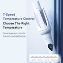 WOWANGEL Automatic Curling Iron Wand Curling, Auto Spin Iron Hair Curler - wowangel