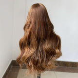 WOWANGEL Balayage 5X5 HD Lace Closure Wigs Glueless Wig Premium Raw Hair - wowangel