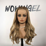 WOWANGEL Balayage Highlight Premium Raw Hair 13X6 HD Lace Full Frontal Wig - wowangel