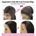WOWANGEL Blonde Highlight 13x6 HD Lace Full Frontal Wig Straight Premium Raw Hair - wowangel