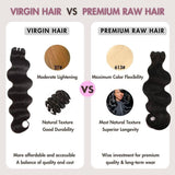 WOWANGEL Body Wave Raw Hair Bundles Deal 3pcs 100% Human Virgin Hair Weaves - wowangel