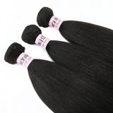 WOWANGEL Bundles Deal 4pcs 100% Human Hair Weaves Yaki Straight/Burmese Curl - wowangel
