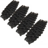 WOWANGEL Bundles Deal 4pcs 100% Human Hair Weaves Yaki Straight/Burmese Curl - wowangel