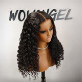 WOWANGEL Burmese Curl 7X6 Drawstring Glueless Wigs Wear Go HD Lace Wigs - wowangel