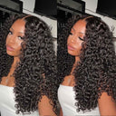 WOWANGEL Burmese Curl 7X6 Drawstring Glueless Wigs Wear to Go HD Lace Wigs - wowangel
