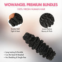 WOWANGEL Burmese Wave Hair Bundles 100% Human Hair Weaves - wowangel
