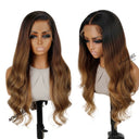 WOWANGEL Caramel Ombre Premium Raw Hair 13X6 HD Lace Frontal Wig - wowangel
